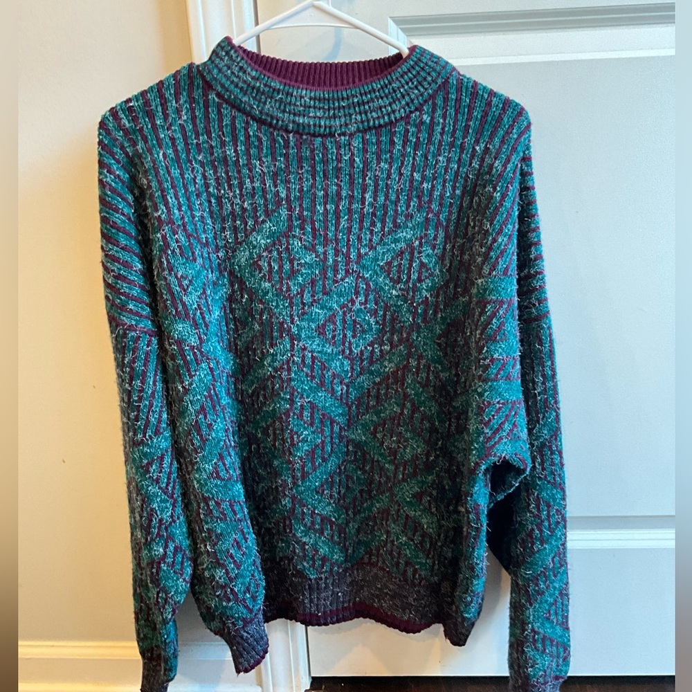 VINTAGE QUADRO WOOL SWEATER